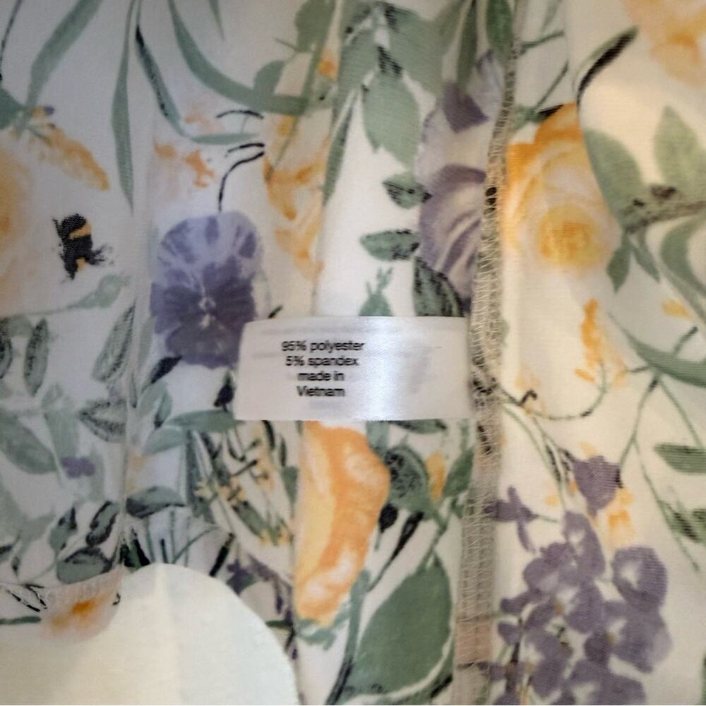Lane Bryant Yellow and Purple Floral Top - Picture 3 of 6